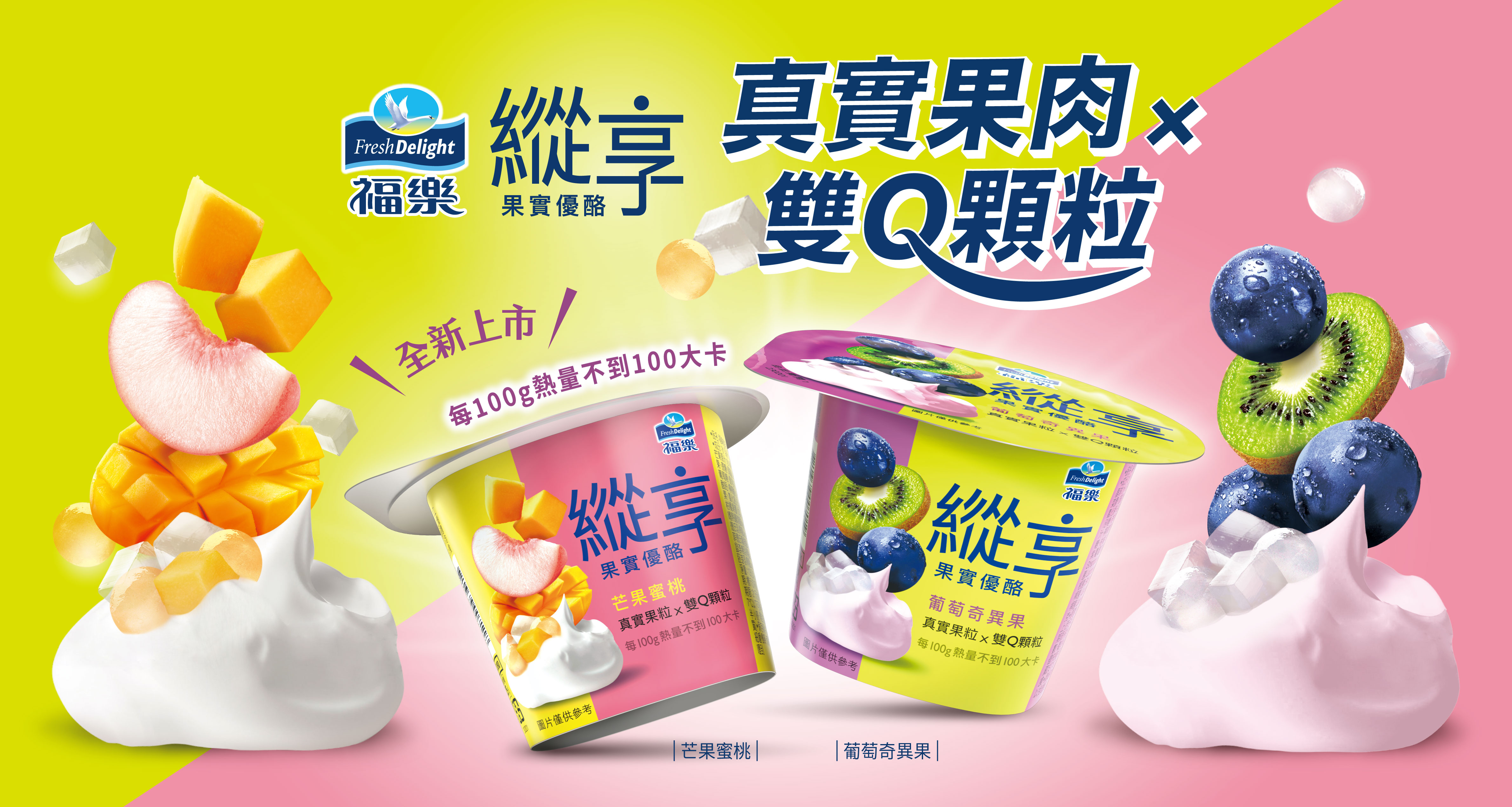 Grape kiwi yogurt